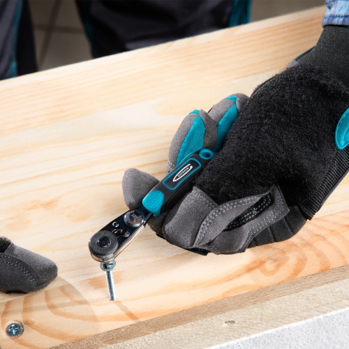 Набор бит и головок торцевых, 1/4, магнитный адаптер, сталь S2, пластиковый кейс, 26 предметов Gross фото 5