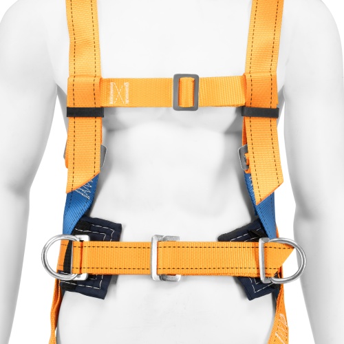 Удерживающе-страховочная привязь, модель УСП II, наплечные и набедренные лямки, высокий кушак Сибртех фото 6