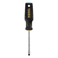 Отвертка, SL6x100 мм, S2, 3к рукоятка Denzel