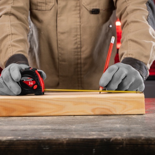 Рулетка Status Magnet 3 fixations,3 м х 16 мм,обрезиненный корпус,зацеп с магнитом Matrix фото 12