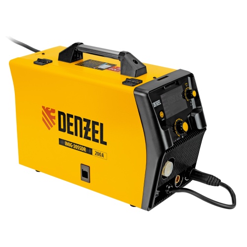 Аппарат инвертор. полуавтомат. cварки IMIG-205SDR, 200 А, ПВ 60%, катушка 5 кг Denzel фото 2