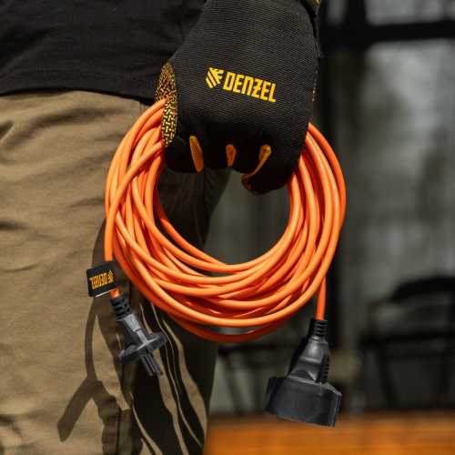 Удлинитель-шнур силовой Garden Series, б/з, ПВС, 10м, 1 розетка, 2 x 1 мм, Denzel фото 9