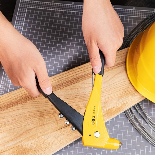 Ручной заклепочник DELI DL236911 265мм, сталь Cr-Mo + алюминиевый сплав, диаметр 2,4 / 3,2 / 4,0 / 4,8 мм 134881 фото 7