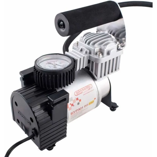 Металлический компрессор 45л/мин в прикуриватель Hi-tech Сумка, 7атм SKYWAY БУРАН-02 S02001004