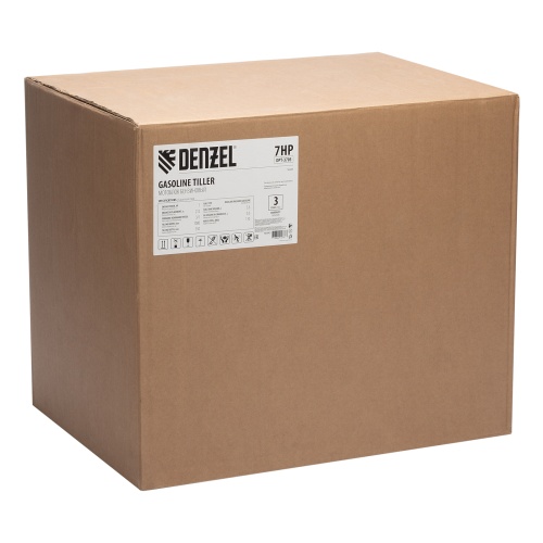 Мотоблок DPT-370S, 7 л.с., ремен.сцеп, фрез 3х4, ШОМ, передачи 3В/1Н Denzel фото 4