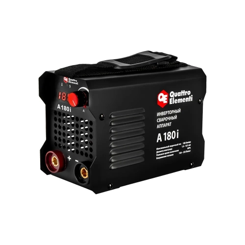 Аппарат электродной сварки QUATTRO ELEMENTI A 180i (180 А, электроды до 4.0 мм, дисплей) 922-586 Аппарат электродной сварки QUATTRO ELEMENTI A 180i (180 А, электроды до 4.0 мм, дисплей) 922-586