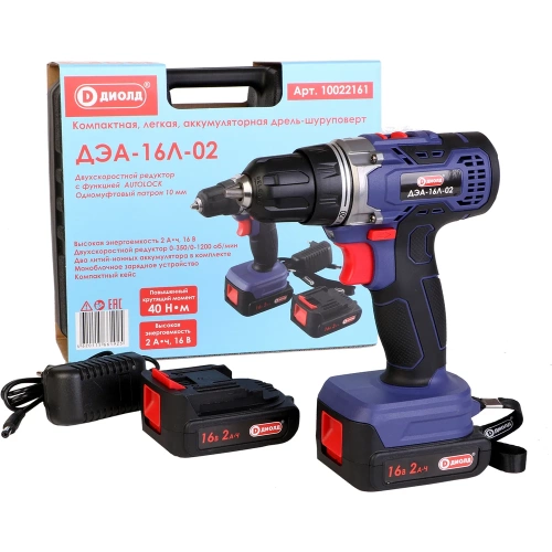 Дрель-шуруповерт ДИОЛД ДЭА-16 Л-02 10022161 фото 10
