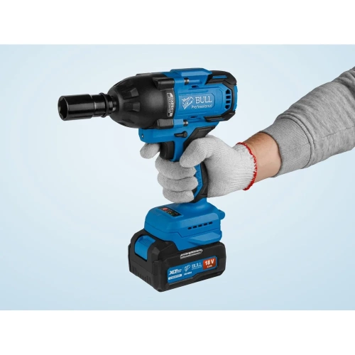 Аккумуляторный ударный гайковерт BULL SC 1807 Xcase, XLTpro, бесщеточный, 18 В, 750 Н*м, 1/2, 2x4 А*ч, з/у 4 А 1329723 фото 7