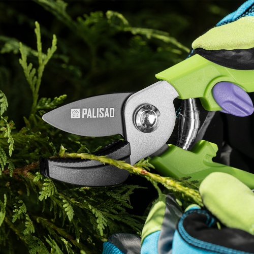 Секатор с наковальней, 190 мм, пластиковые рукоятки Palisad фото 12