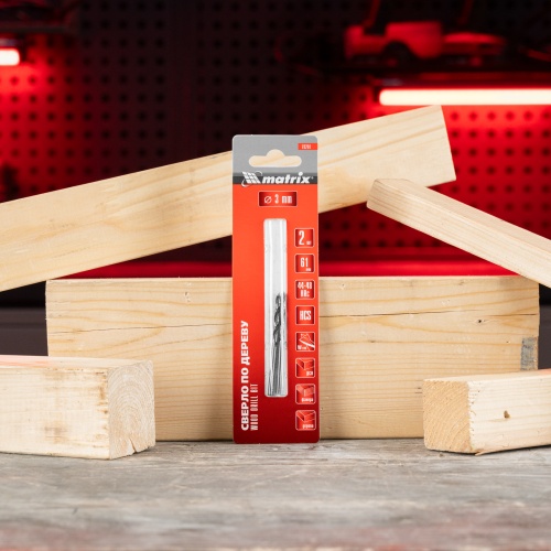 Сверло по дереву, 3 x 61 мм, 2 шт, цилиндрический хвостовик Matrix фото 6 Сверло по дереву, 3 x 61 мм, 2 шт, цилиндрический хвостовик Matrix фото 6