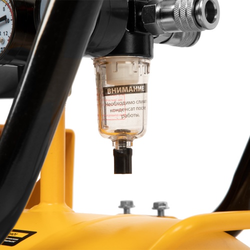 Компрессор безмасляный, малошумный  DLS 2250/100, 2250 Вт, 3x750, 100 л, 410 л/мин блок управления/ Denzel фото 35