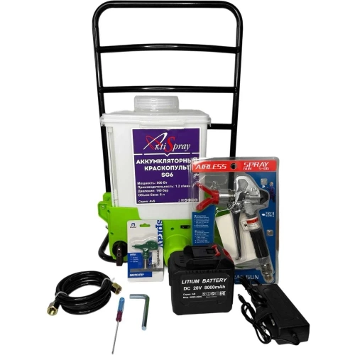 Аккумуляторный краскопульт AktiSpray SG6 Аккумуляторный краскопульт AktiSpray SG6