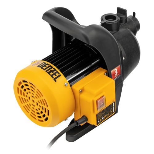 Садовый поверхностный насос GPL600, 600 Вт, 3000 л/ч, подъем 35 м, пластик Denzel фото 2