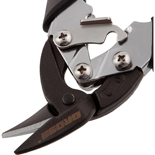 Ножницы по металлу GROSS PIRANHA 185 мм, прямой и левый рез, сталь - СrM, двухкомпонентные рукоятки 78359 фото 10 Ножницы по металлу GROSS PIRANHA 185 мм, прямой и левый рез, сталь - СrM, двухкомпонентные рукоятки 78359 фото 10