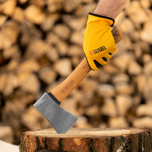 Топор кованый, 680 г, американский тип, буковая рукоятка, 360мм, EFP Denzel фото 11