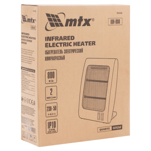 Инфракрасный обогреватель IQH-800, 230В, 800 Вт// MTX фото 8