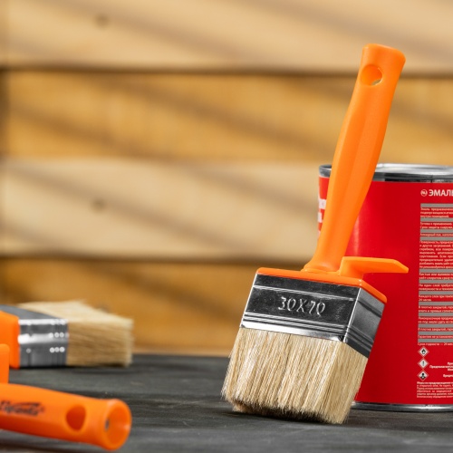 Кисть-ракля, 30х70 мм, натуральная щетина, пластмассовый корпус, пластмассовая ручка Sparta фото 5