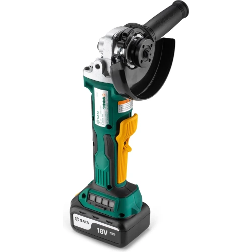 Аккумуляторная бесщёточная угловая шлифмашина 18V 5" Sata SC51090 фото 4