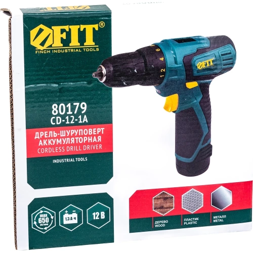 Аккумуляторная дрель-шуруповерт FIT 80179 фото 5 Аккумуляторная дрель-шуруповерт FIT 80179 фото 5