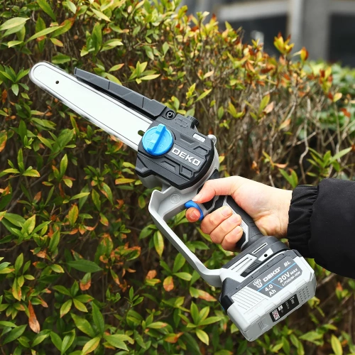 Пила цепная аккумуляторная бесщеточная DEKO DKCHS 20V, 20В, 1x4.0Ач 063-4483-1 фото 9 Пила цепная аккумуляторная бесщеточная DEKO DKCHS 20V, 20В, 1x4.0Ач 063-4483-1 фото 9