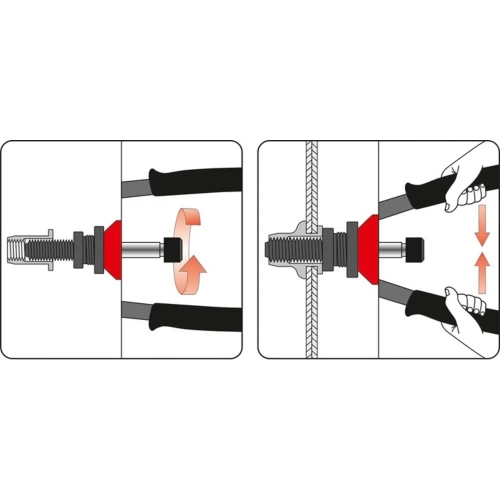 Заклепочник для резьбовых заклепок YATO М3-М12 YT-36127 фото 5