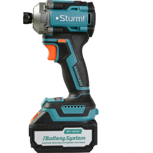 Винтоверт ударный Sturm б/щ, 18В, 1BatterySystem, 250Нм, 1/4, 1x4.0Ач, кейс CD250H фото 9