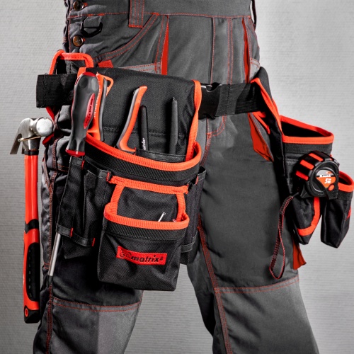 Сумка-пояс двойная, 20 карманов, держатель для молотка Matrix фото 15