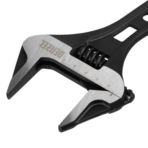 Ключ разводной 185 мм, CrV, кованый, укороченная рукоятка Denzel фото 4