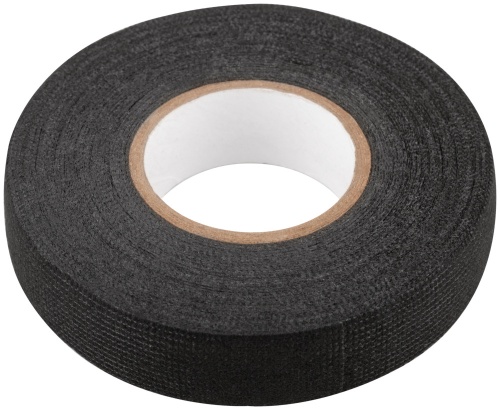 Лента тканевая на флисовой основе Fit 11038 ПЭТ черная 19х0,3 мм 15 м фото 3