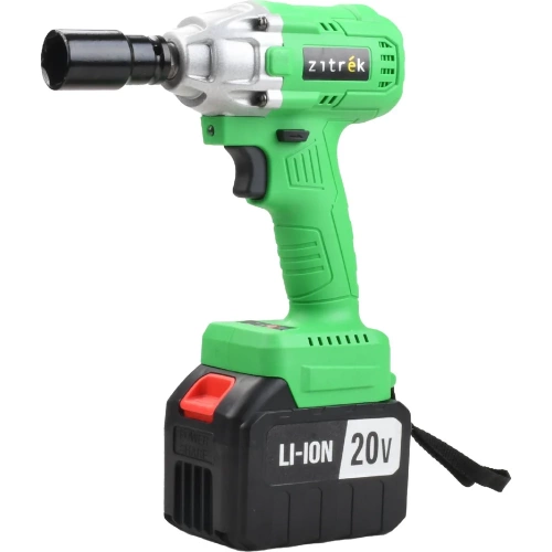 Гайковерт аккумуляторный бесщеточный ударный Zitrek Crusher 20-Li (20В, Li-ion 2x6.0Ач, з/у, кейс) 063-4372 фото 6