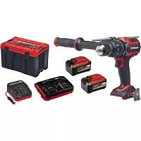 Дрель аккумуляторная ударная Einhell PXC TP-CD 18/120 Li-i BL, 18В, 120Нм, 2 акк. 5.2Ач+ЗУ230+ЗУ12+M-Case 4514310SETL