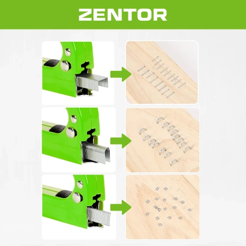 Степлер строительный 3 в 1 Zentor ZT160003S фото 4 Степлер строительный 3 в 1 Zentor ZT160003S фото 4