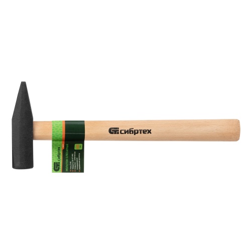 Молоток слесарный 600 г, квадратный боек, деревянная рукоятка Сибртех фото 6