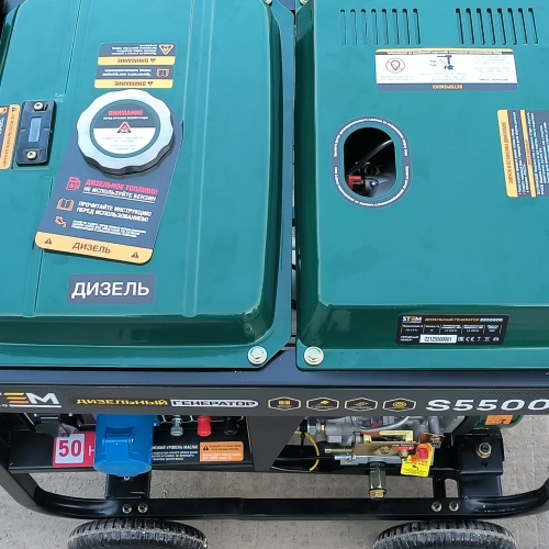 Дизельный генератор STEM Techno s5500de (5,5кв, электростартер, дисплей, подогрев) ГЕН018 фото 7