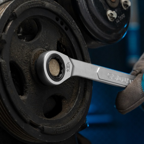 Ключ комбинированный трещоточный, 18 мм, количество зубьев 100 Gross фото 9