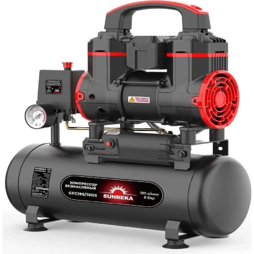 Поршневой безмасляный компрессор SUNREKA GFC190/10DS 216111 фото 5