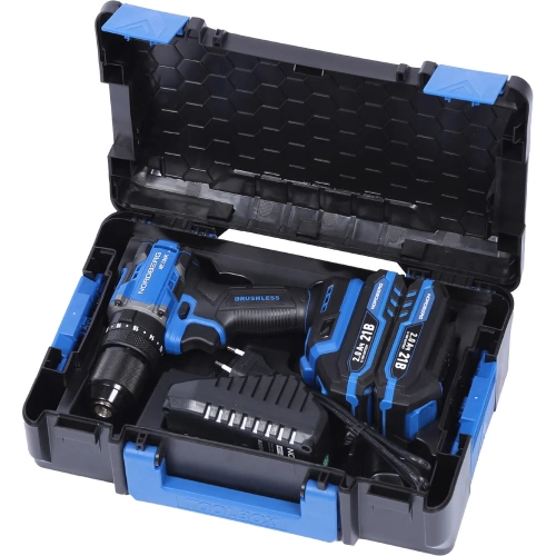 Шуруповерт аккумуляторный NORDBERG макс.диам. сверла 13 мм, 21 В, 70 Нм с 2 аккумуляторами и зарядным уст-вом NE106K фото 10