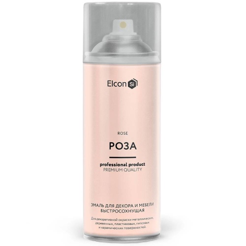 Эмаль аэрозоль для декора и мебели Elcon быстросохнущая роза 520 мл