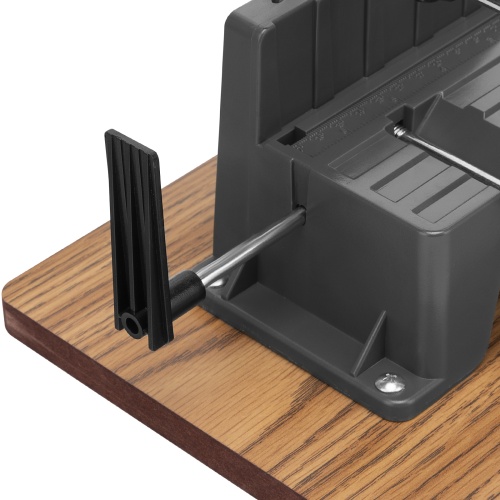 Стусло прецизионное, двухплоскостное, пила 600 мм, две прижимные струбцины, ограничительный упор Gross фото 9