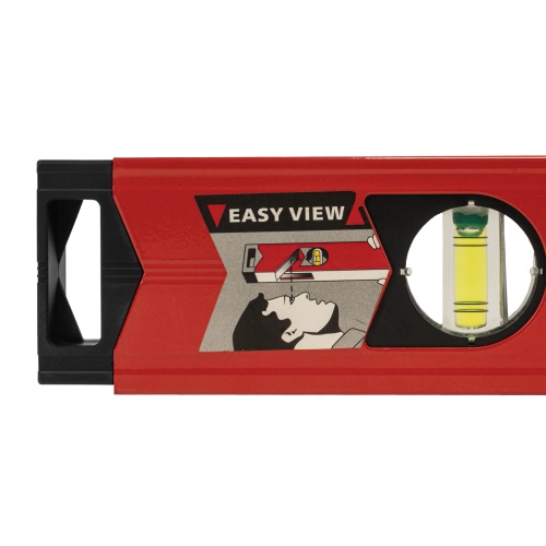 Уровень алюминиевый магнитный, 1000 мм, фрезерованный, 3 глазка (1 зеркальный) усиленный Matrix фото 6