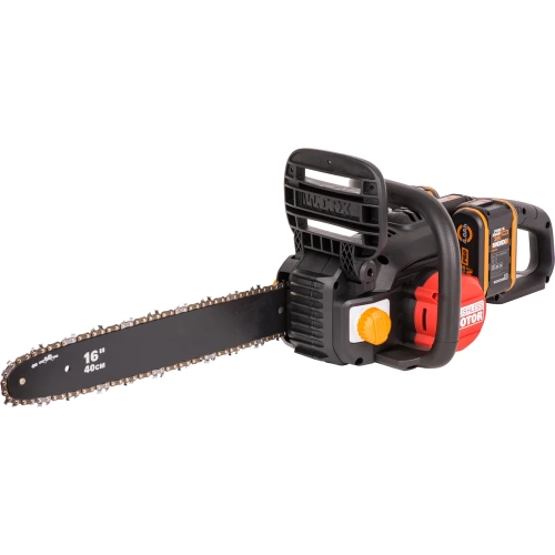 Аккумуляторная цепная пила WORX NITRO , 40В 40см бесщеточная, 4.0Ач х2, ЗУ 2А, коробка WG385E фото 4 Аккумуляторная цепная пила WORX NITRO , 40В 40см бесщеточная, 4.0Ач х2, ЗУ 2А, коробка WG385E фото 4