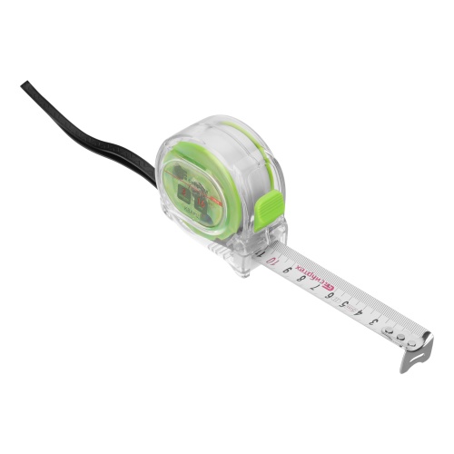 Рулетка Кварц,прозрачный корпус,амортизатор,3 м х 16 мм Сибртех фото 3