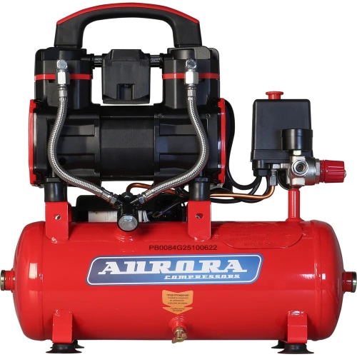 Компрессор АВРОРА PASSAT-8 BLACK 4G тихий, без масл. (8л, 170л/мин, 0.9кВт) 41664 фото 3