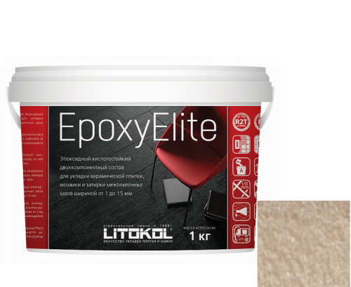 Затирка эпоксидная для швов Litokol Epoxyelite E.10 какао 1 кг