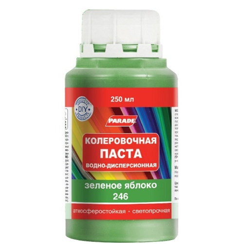 Колер водно-дисперсионный Parade Classic №246 зеленое яблоко 0,25 л