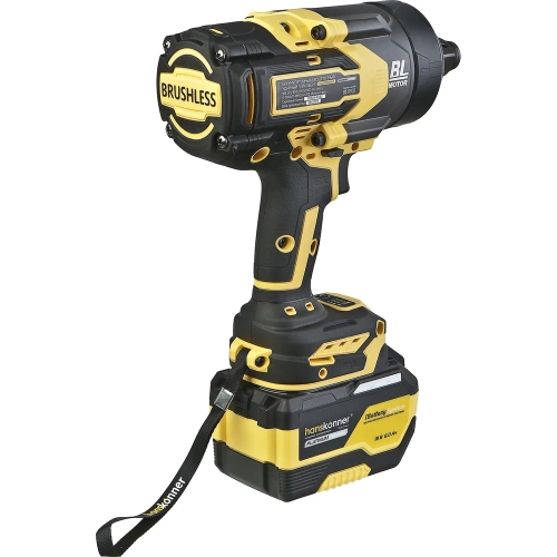 Гайковерт ударный Hanskonner безщеточный PLATINUM, 18В, 1 BatterySystem, 1300Нм, 3/4, акк 6Ач+ЗУ HCD201300BLC фото 10 Гайковерт ударный Hanskonner безщеточный PLATINUM, 18В, 1 BatterySystem, 1300Нм, 3/4, акк 6Ач+ЗУ HCD201300BLC фото 10