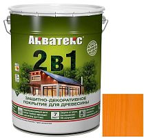 Покрытие алкидное защитно-декоративное для древесины Акватекс 2 в 1 полуматовое Орегон 2,7 л