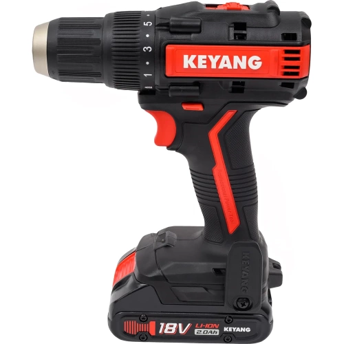 Бесщеточный аккумуляторный шуруповерт KEYANG DD18BL-W (Set) фото 4