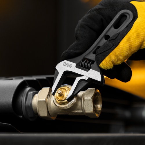 Ключ разводной 135 мм, CrV, кованый, укороченная рукоятка Denzel фото 8