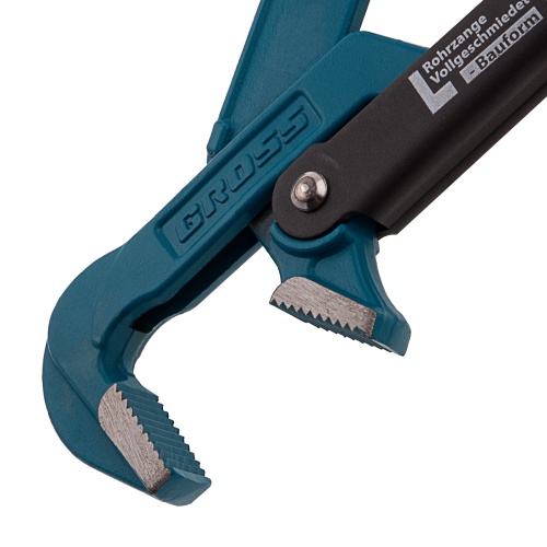 Ключ трубный рычажный 1.5, №2, цельнокованый, CrV, тип "L" Gross фото 3